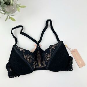 Palindrome Chiara Push-Up Bra Racerback Size 32A in Black